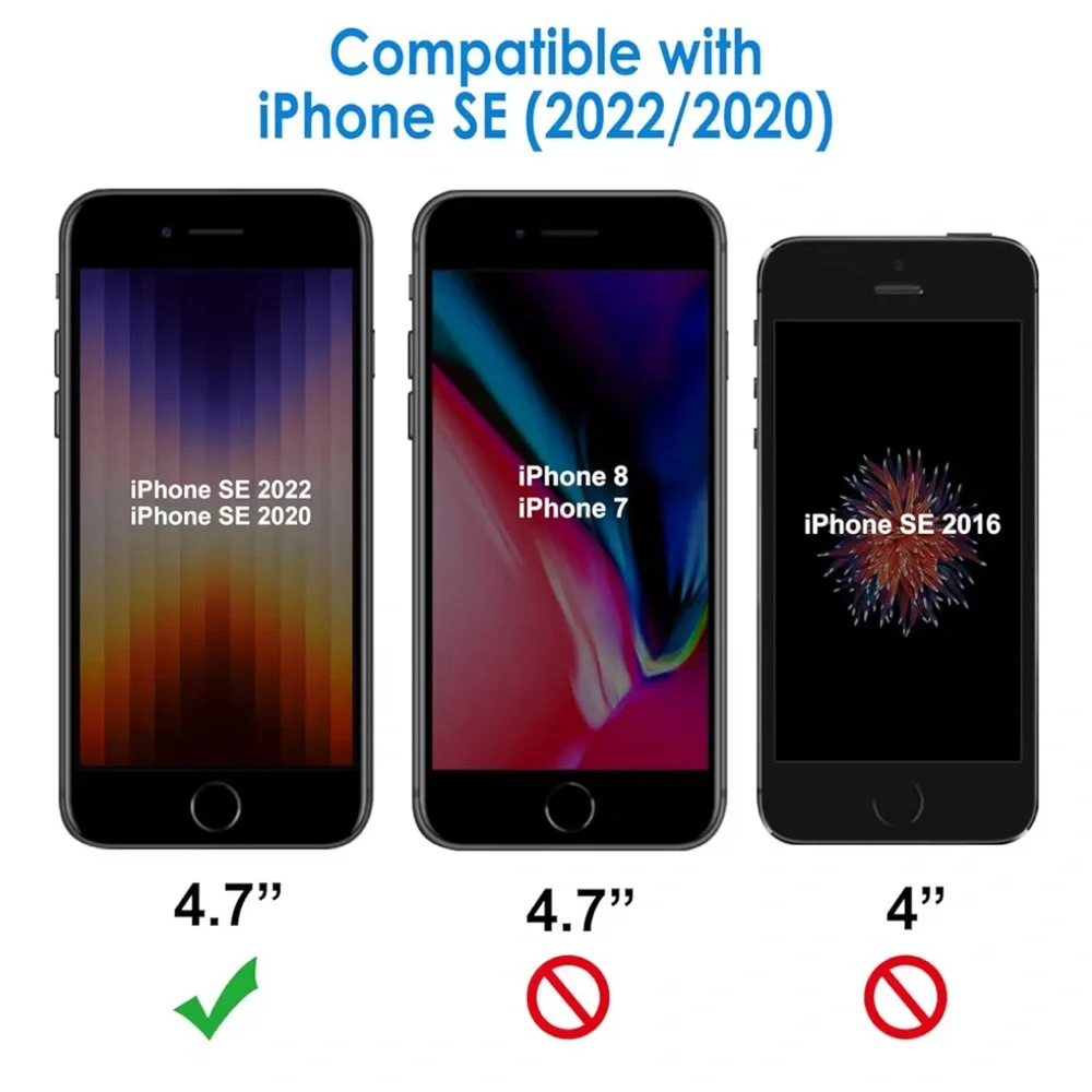 Tempered Glass Screen Protector for Smartphones - Clear IPhone SE